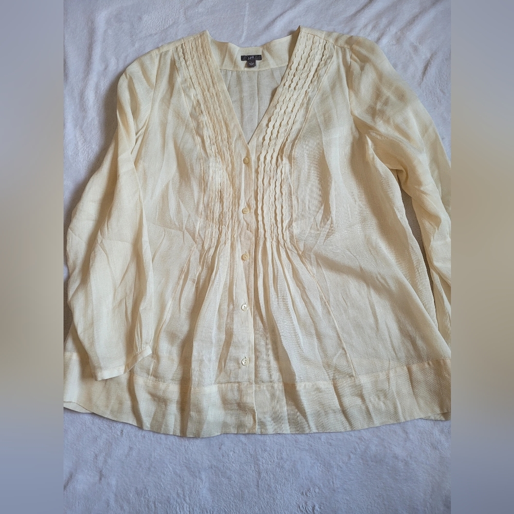 J. Jill Cream Blouse